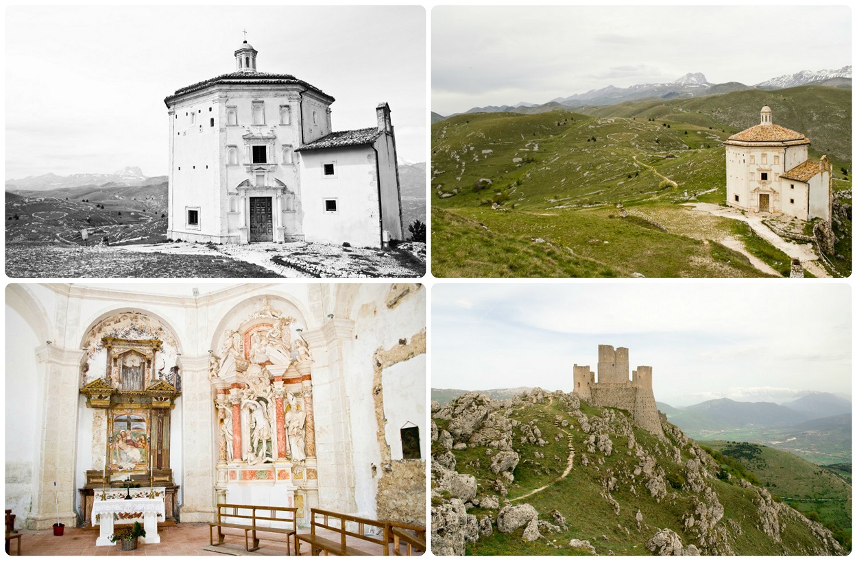 calascio italie kaplicka chiesa santa maria della piet a hrad castello di rocca 2