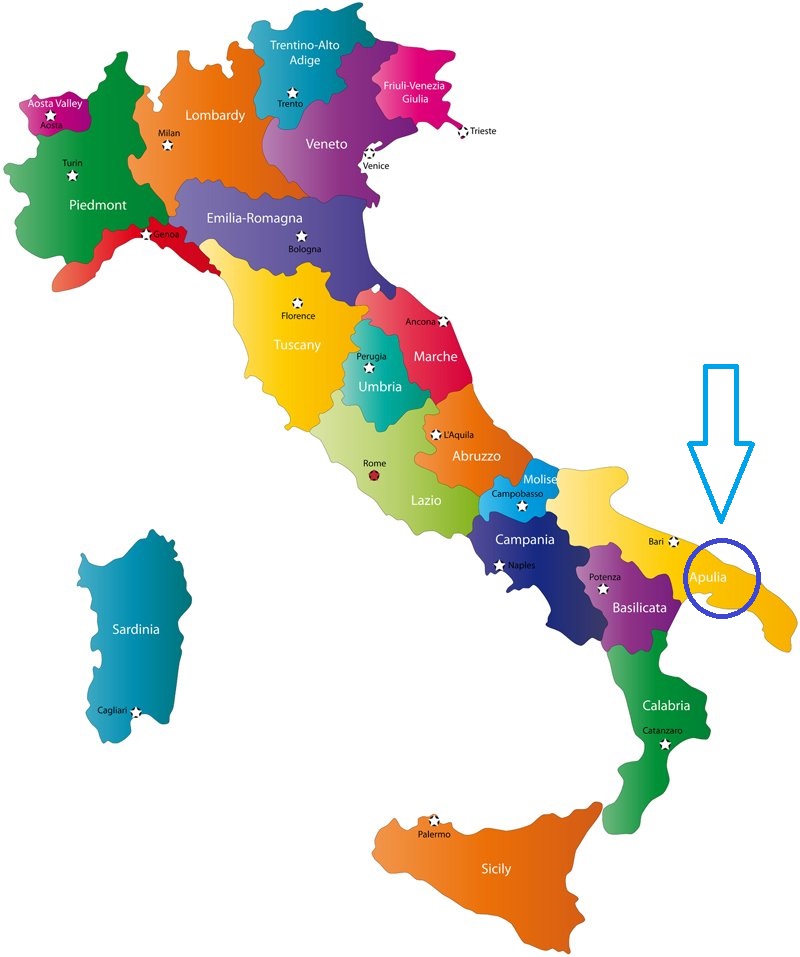 regiony italie apuglia
